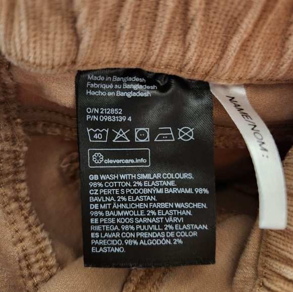 H&M Unisex Kids Size US 6, Beige Pull-on Pants, Cotton - Picture 3 of 3